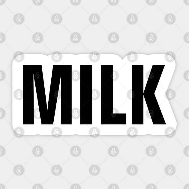 Milk Word - Simple Bold Text Sticker by SpHu24